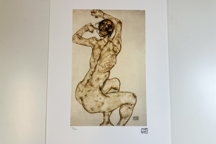 Lithografie nach Egon Schiele, limitiert